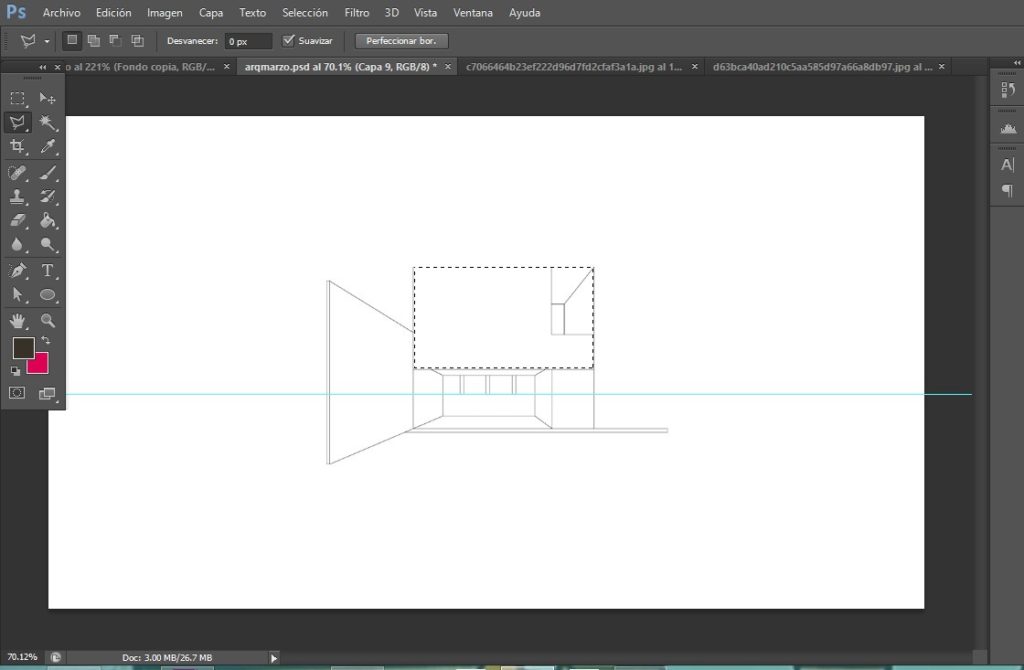 Renderizado con Photoshop | Fachadas 3 2 1 1