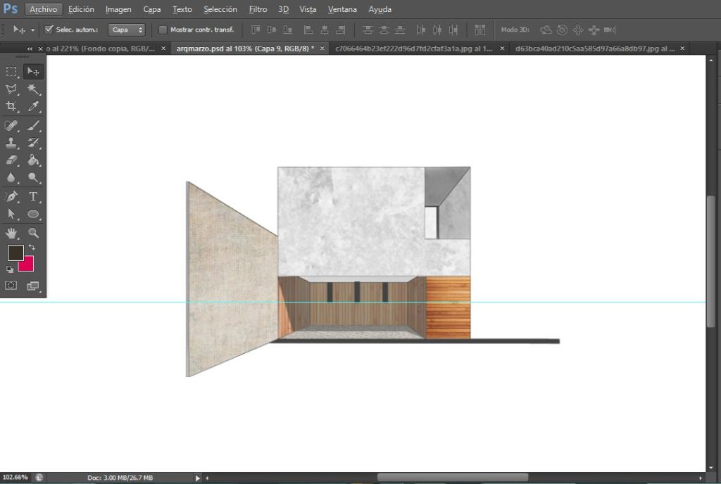 Renderizado con Photoshop | Fachadas 8 7 1