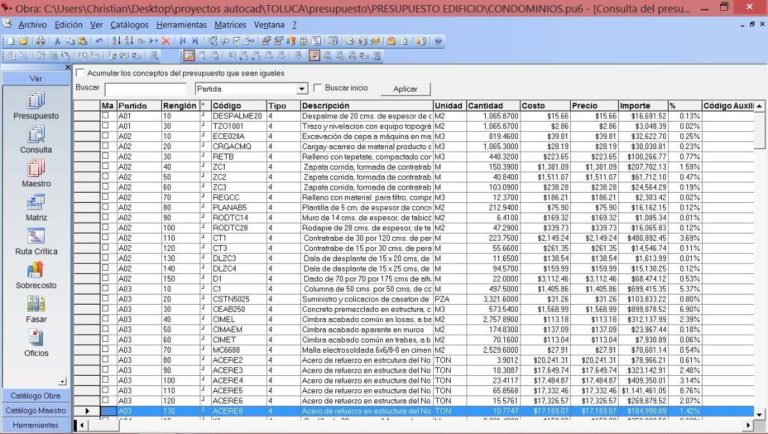 matrices de precios unitarios en neodata d nq np 982801 mlm20400240490 082015 f