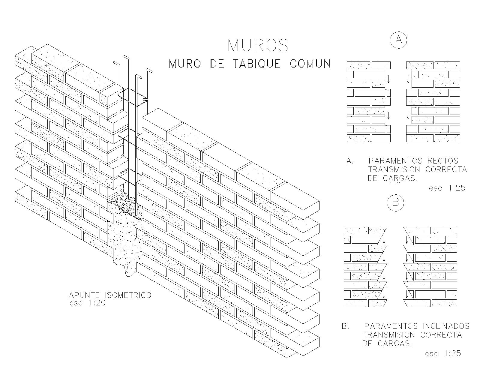 Castillos, dalas, cadenas en los muros de carga. - ARQZON