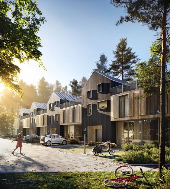 Townhouses in Norway | Personal work - Ronen Bekerman - 3D Architectural Visualization & Rendering Blog