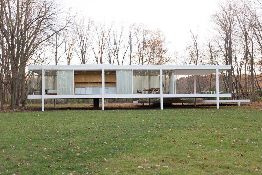 glocal design mies van der rohe Farnsworth House